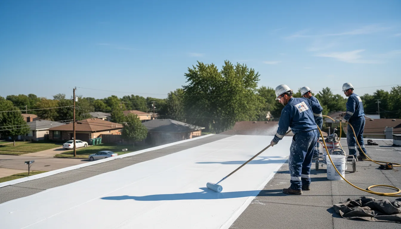 Commercial roof coating in Harrison, AR near me